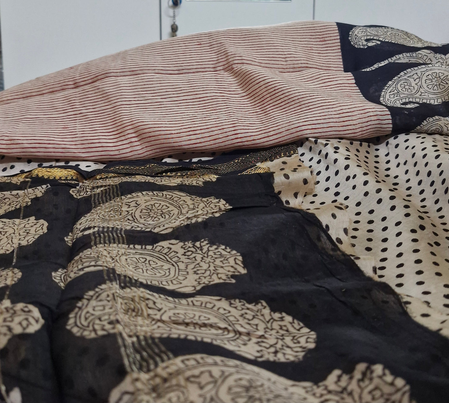 Royal Nizam Maheshwari Silk – Handblocked Elegance in Natural Dyes